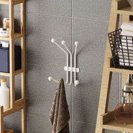 Wallity Ant-B Gancho de Pared Metálico Blanco
